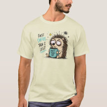 Funny Hedgehog Coffee Lover Design