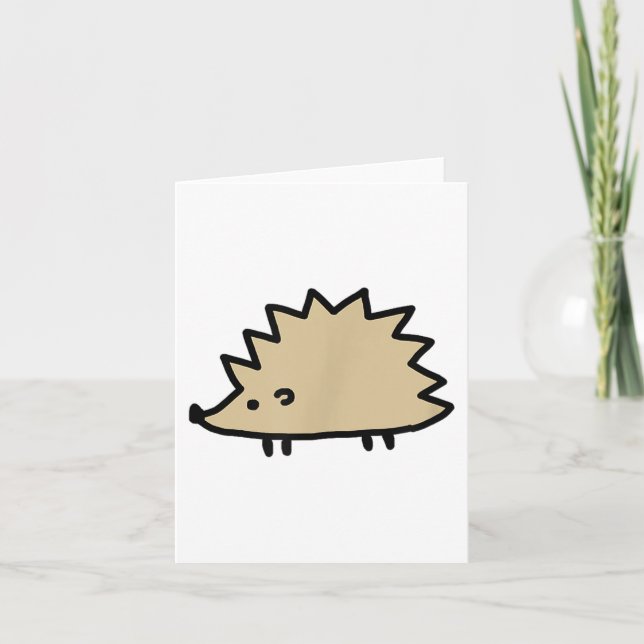 Funny Hedgehog For Hedgehog Lovers  Card (Front)