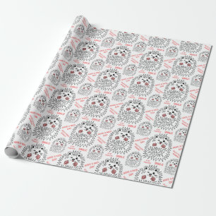 Funny Hedgehog. Have A Nice Day Customisable Wrapping Paper