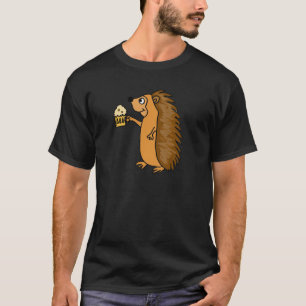 Funny Hedgehog Raising a Pint Shirt