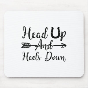 Funny Heels Down Horseback Horse Riding Gift Girl  Mouse Mat
