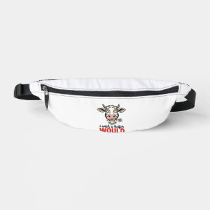 Funny Heifer Cow Vintage Engraving Shirt Design_1 Bum Bags