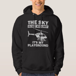 Funny Helicopter Pilot Gift For Men Women Chopper Hoodie