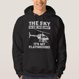 Funny Helicopter Pilot Gift For Men Women Chopper Hoodie