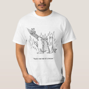 Funny Hell of a Lawyer Cartoon T-Shirt