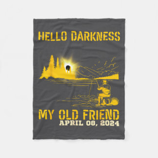 Funny Hello Darkness Old Friend Solar Fleece Blanket