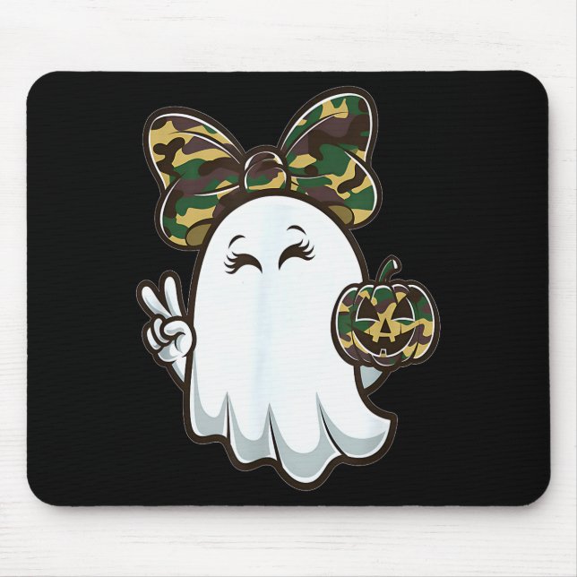 Funny Hello Hunting Season Halloween Camouflage Ca Mouse Mat (Front)