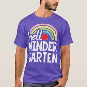 Funny Hello Kindergarten Girl Boy Kids Teacher Stu T-Shirt