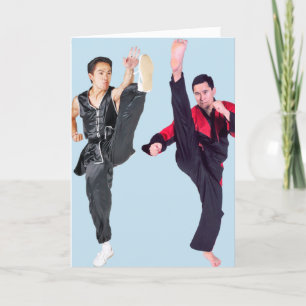 FUNNY HELLO MARTIAL ARTS KARATE GREETING CARD