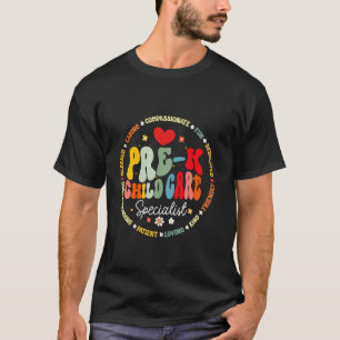 Funny Hello Pre-k Childcare Teacher Kindergarten 1 T-Shirt
