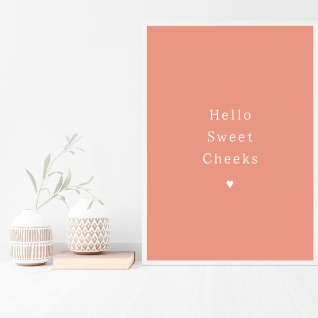 Funny Hello Sweet Cheeks Bathroom Poster (Creator Uploaded)