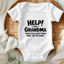 Funny Help Call Grandma New Parent Shower Gift