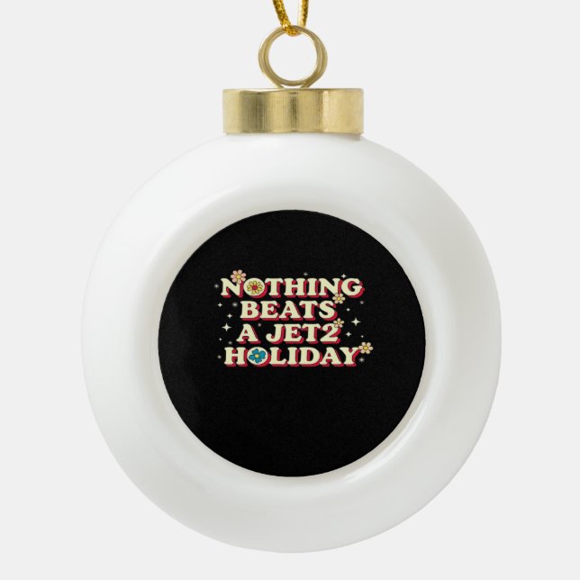 Funny Help  Ceramic Ball Christmas Ornament (Front)