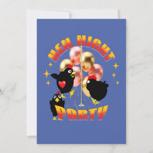 Funny Hen Night Party Chickens Design Invitation