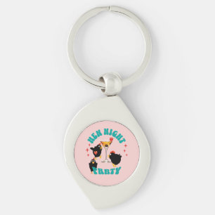 Funny Hens Night Party Funny Chicken Key Ring