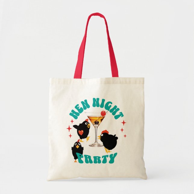 Funny Hens Night Party Funny Chicken  Tote Bag (Front)