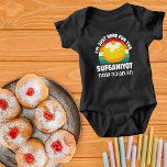 Funny Here for the Sufganiyot Hebrew Hanukkah  Baby Bodysuit<br><div class="desc">I'm just here for the sufganiyot. Funny Jewish Holiday Hebrew Hanukkah Baby Bodysuit</div>