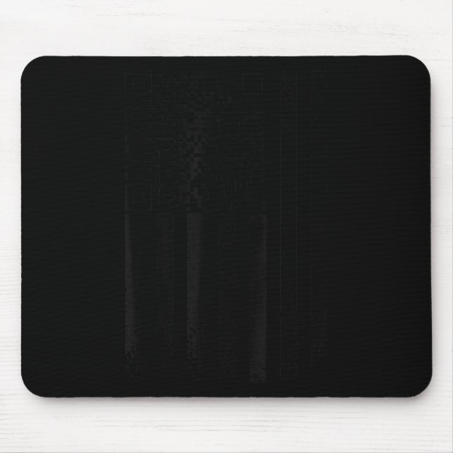 Funny Hes Back Trump Scan Code Qr, Distressed Amer Mouse Mat (Front)