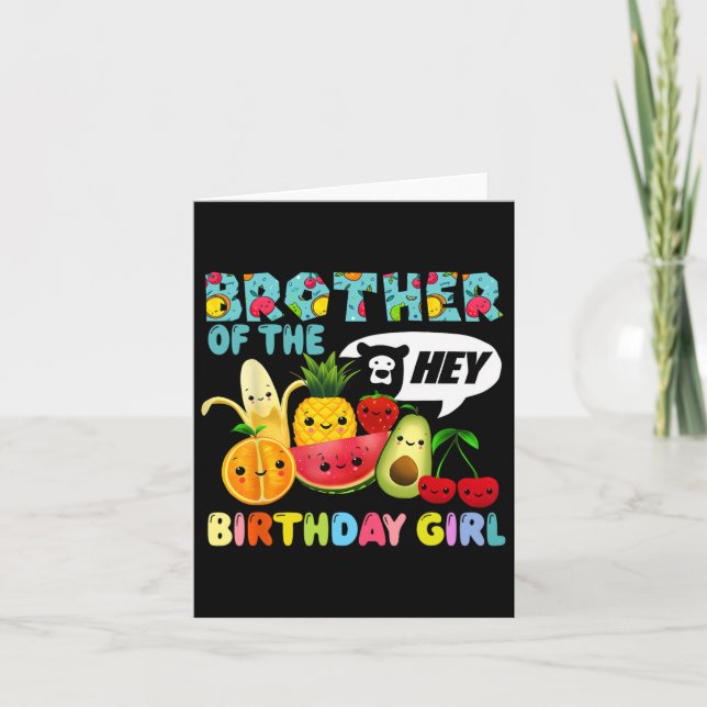 Funny Hey Bear Family Of The Birthday Girl Dancing Card (Front)