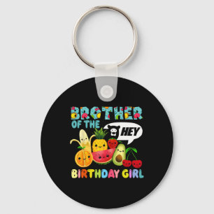 Funny Hey Bear Family Of The Birthday Girl Dancing Key Ring