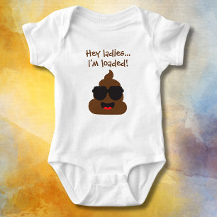 Funny Hey Ladies I'm Loaded  Baby Bodysuit