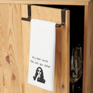 Funny Hey, Train Wreck This Isn't Your Station  Tea Towel