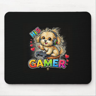 Funny Hi5 Gamer Puppy - Dog Lovers Mouse Mat