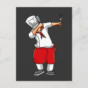 Funny Hibachi Chef Japanese Cook Food Lover Postcard
