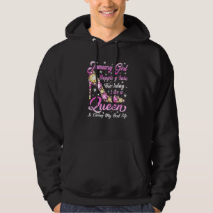 Funny High Heel A Queen Was Born In January Happy Hoodie