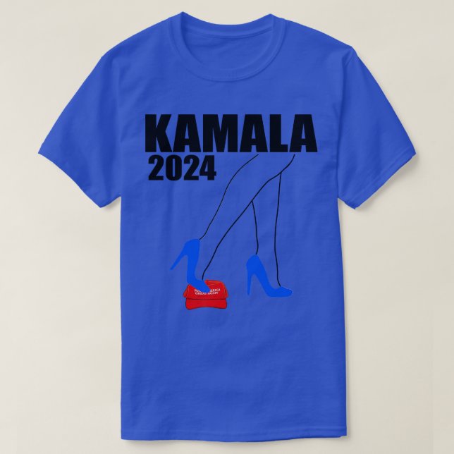 Funny High Heels CrushHat Kamala 2024 Save Democra T-Shirt (Design Front)