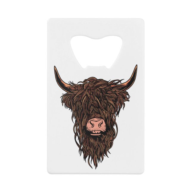 Funny Highland Cow Head (Front)