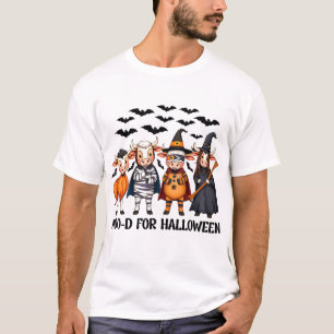 Funny Highland Cow Moo-d for Halloween T-Shirt