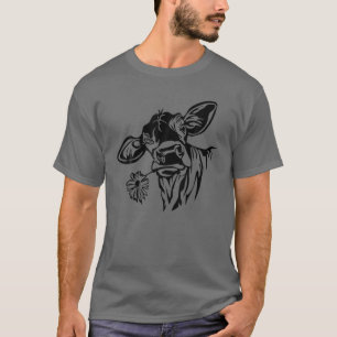 Funny Highland Cow Not Today Heifer Cow Lovers Far T-Shirt