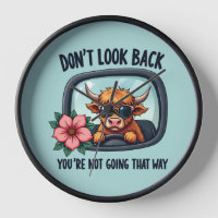Funny Highland Cow Retro Western Motivational Art