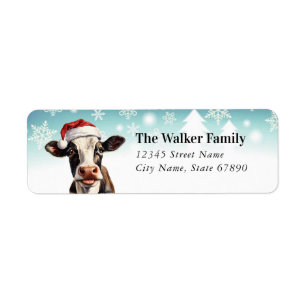 Funny Highland Cow Return Address Labels