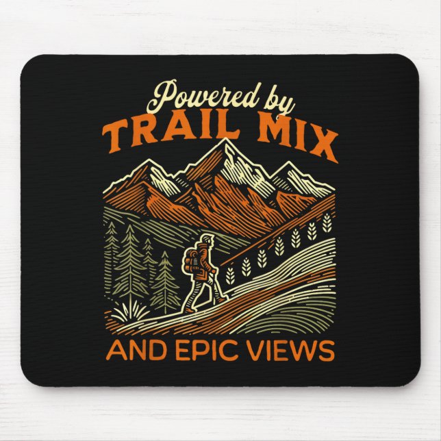 Funny hiker quote hiking  mouse mat (Front)