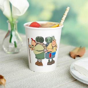 Funny Hikers Outdoor Adventure Camping Humor  Paper Cups