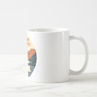 Funny hiking, adventure awaits coffee mug