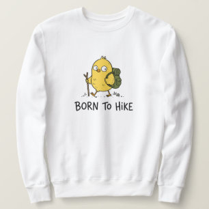 Funny Hiking Bird Cartoon Sweatshirt
