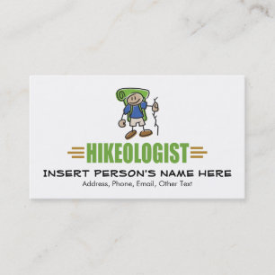 Funny Hiking Business Card