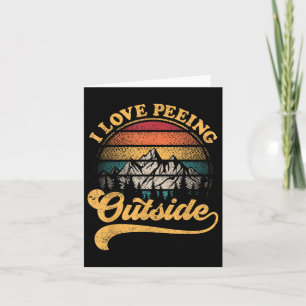 Funny Hiking Camping Card