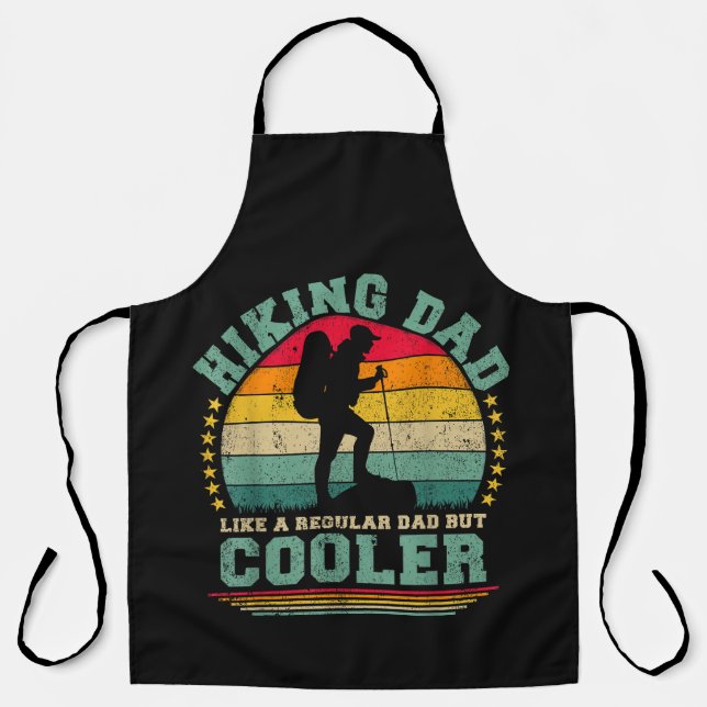 Funny Hiking Dad Like A Regular Dad Hiking Apron (Front)