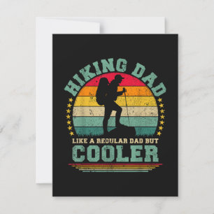 Funny Hiking Dad Like A Regular Dad Hiking Invitation