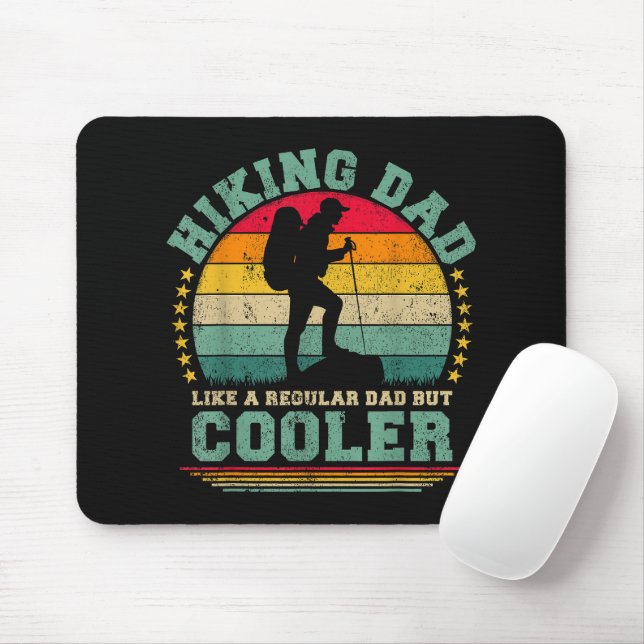 Funny Hiking Dad Like A Regular Dad Hiking Mouse Mat (With Mouse)