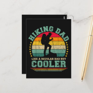 Funny Hiking Dad Like A Regular Dad Hiking Postcard