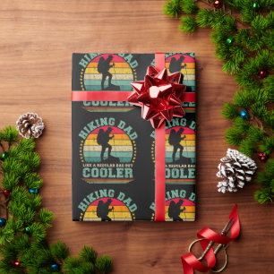 Funny Hiking Dad Like A Regular Dad Hiking Wrapping Paper