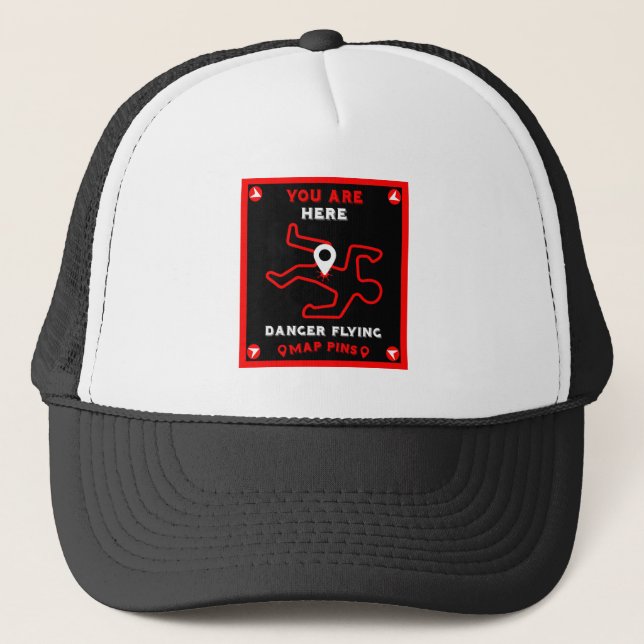 Funny Hiking Map Cap Gift (Front)