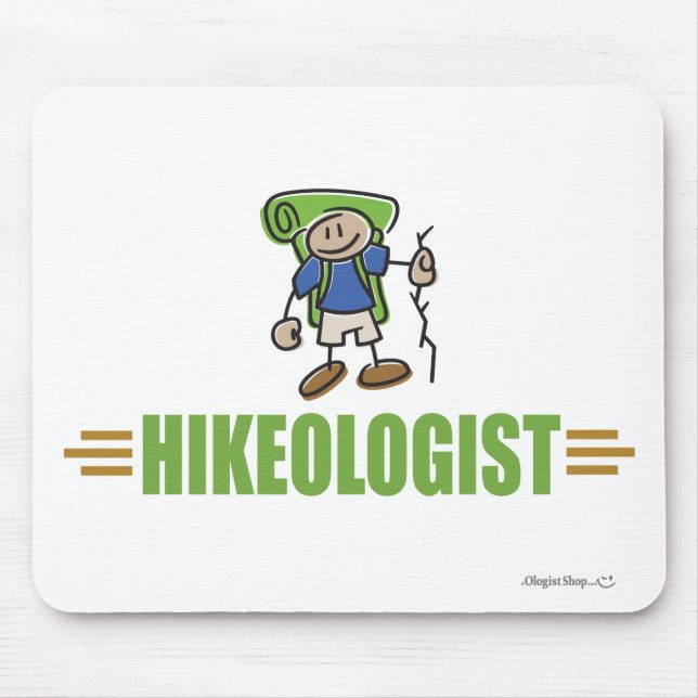Funny Hiking Mouse Mat (Front)
