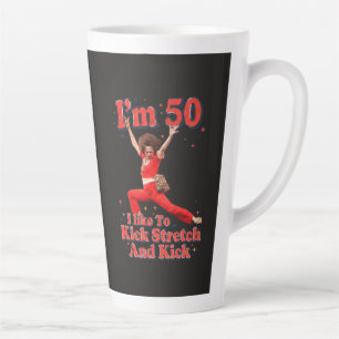 Funny Hiking Quote: I Hike To Kick Stretch and Kic Latte Mug