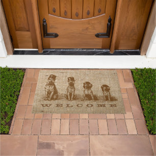 Funny Hilarious Bulldogs Personalised Doormat